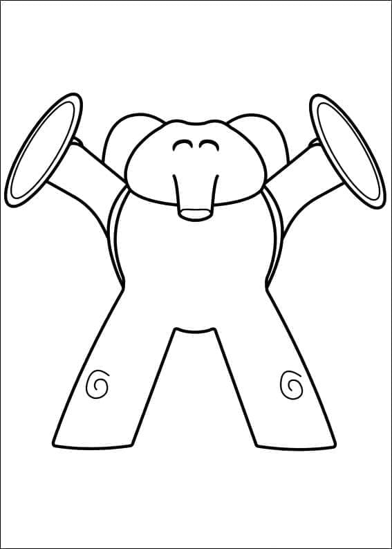 Elly de Pocoyo coloring page