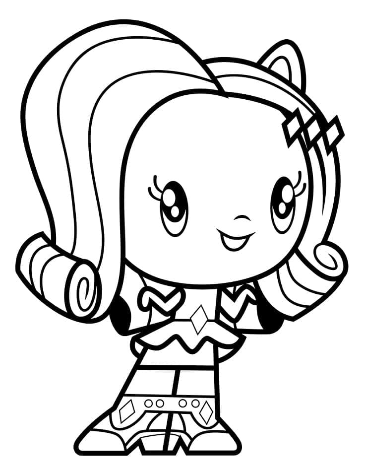 Equestria Girls Cutie Mark Crew Rarity coloring page