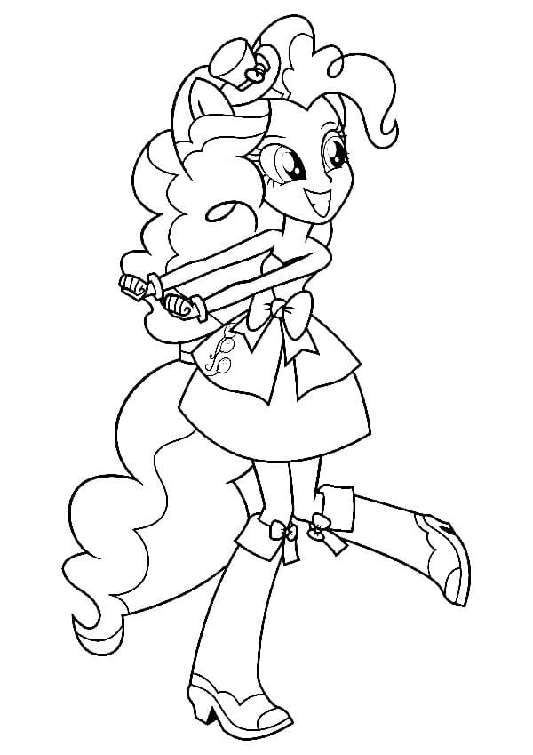 Equestria Girls Pinkie Pie coloring page