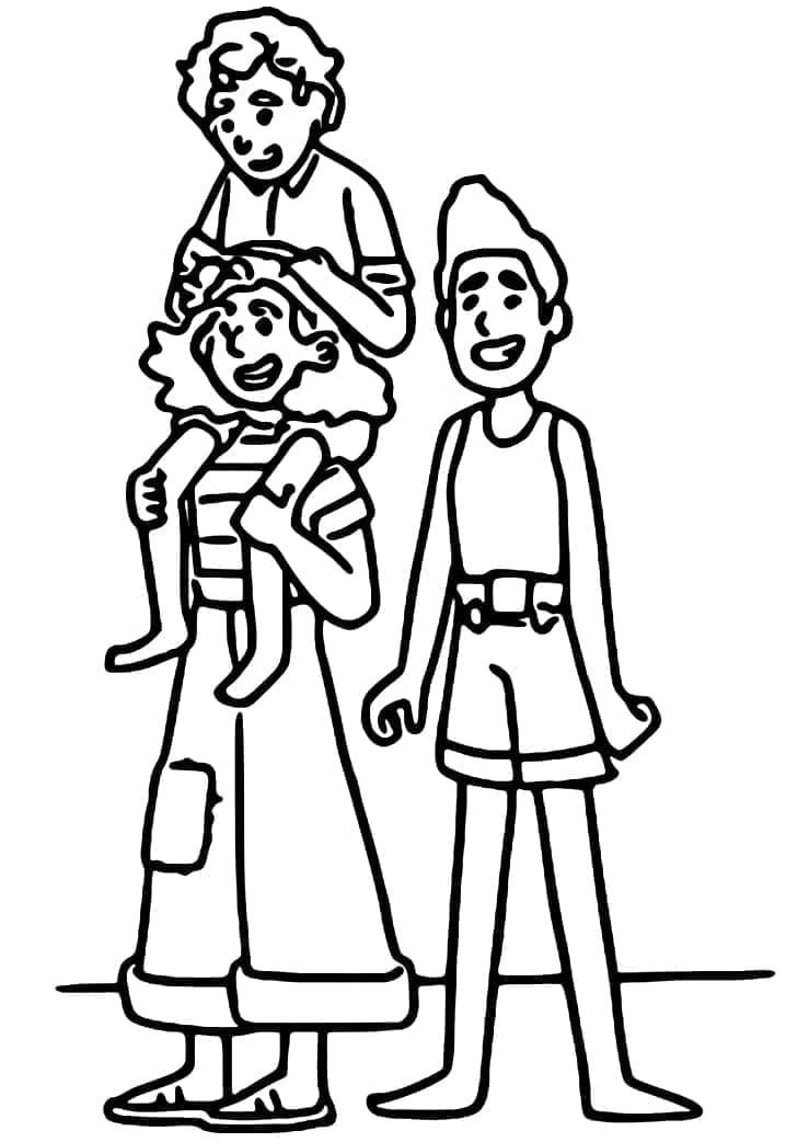 Famille Luca coloring page