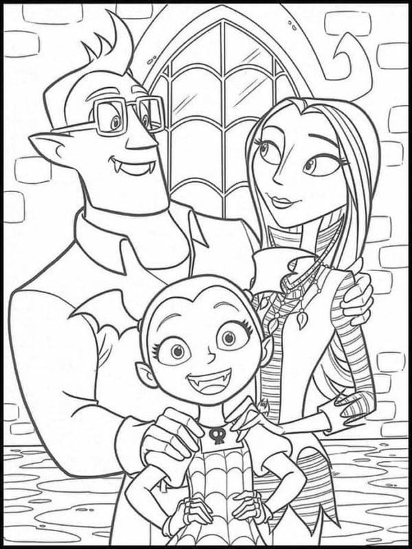 Famille Vampirina coloring page