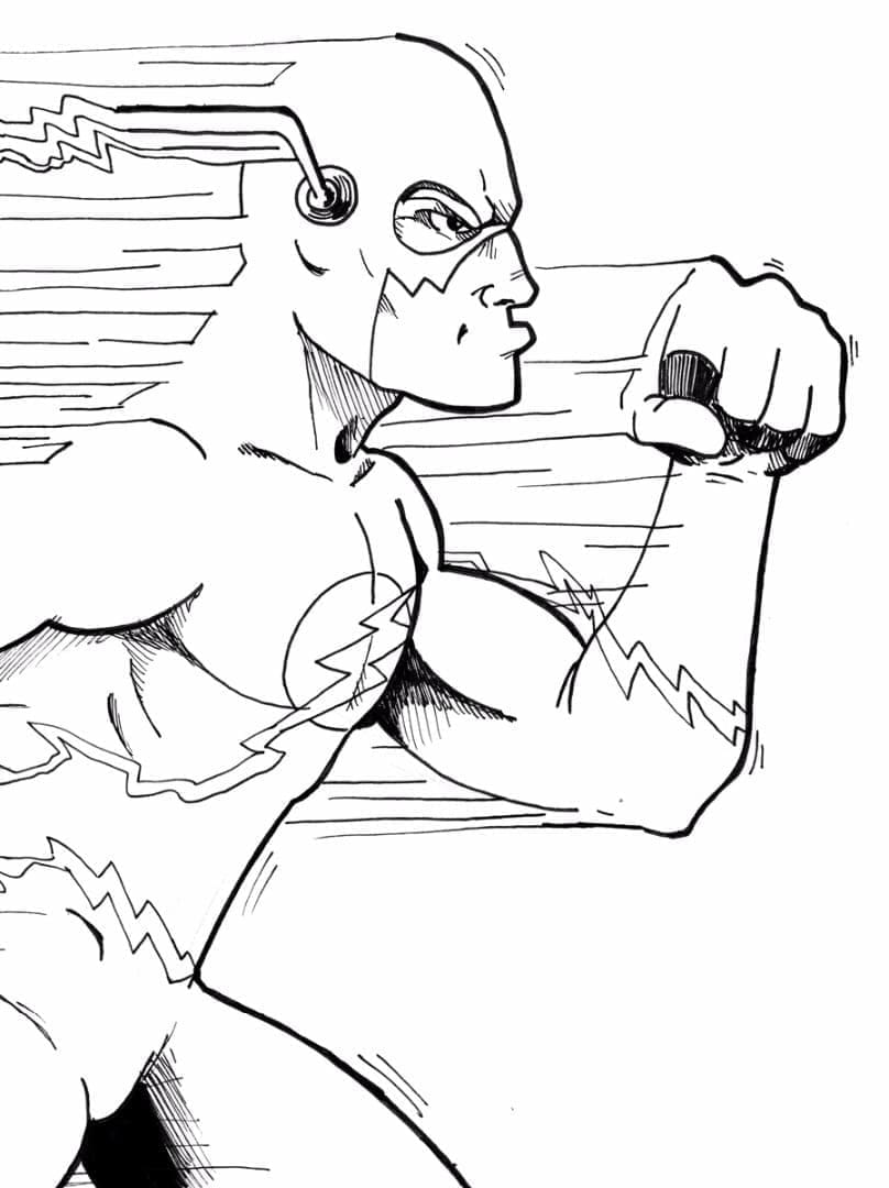 Flash 2 coloring page