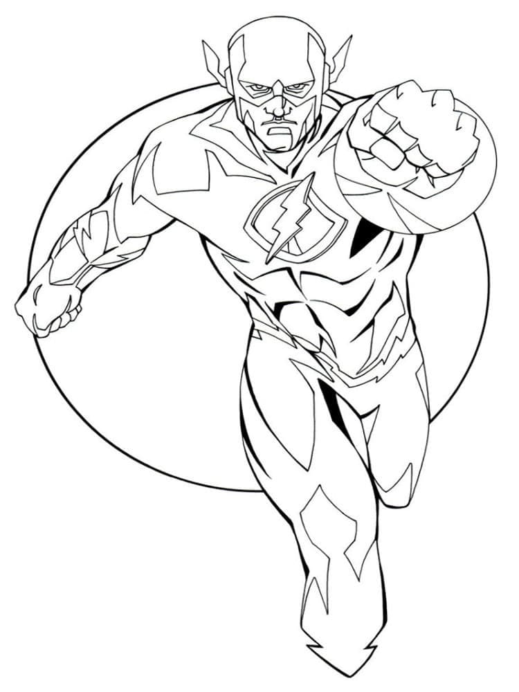 Flash 3 coloring page