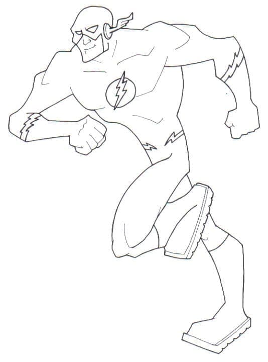 Flash Barry Allen coloring page