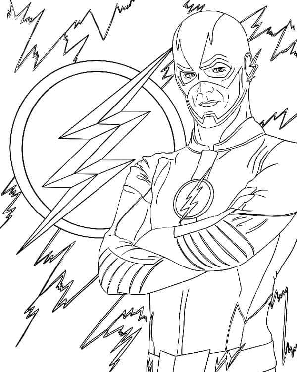 Flash dans DC Comics coloring page