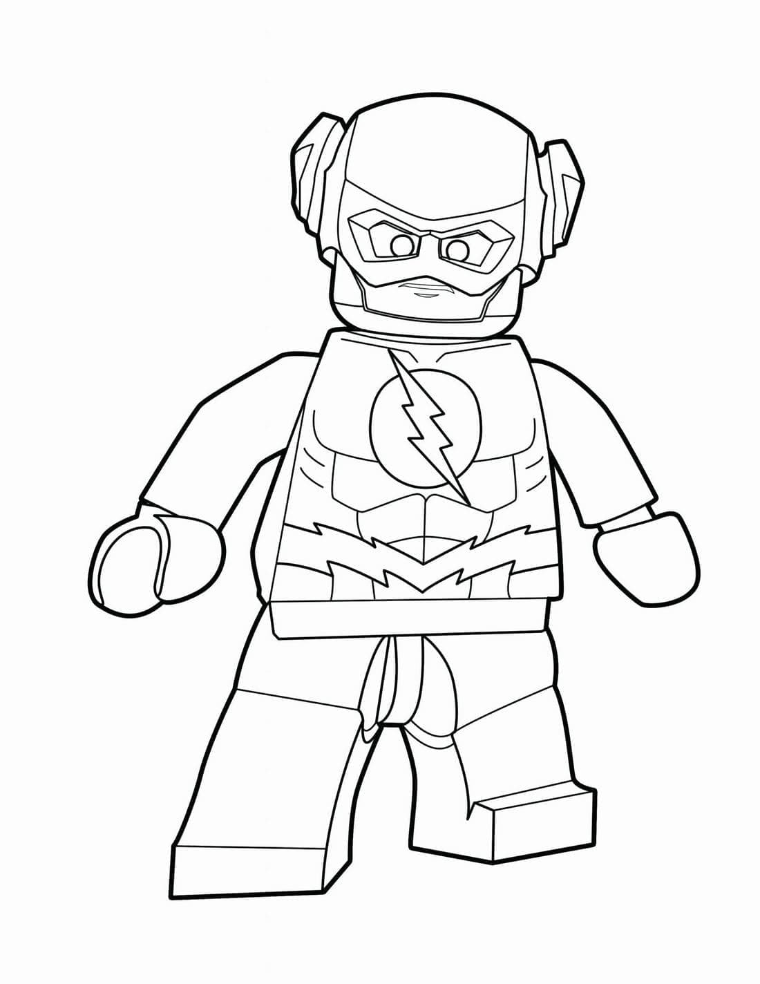Flash Lego coloring page