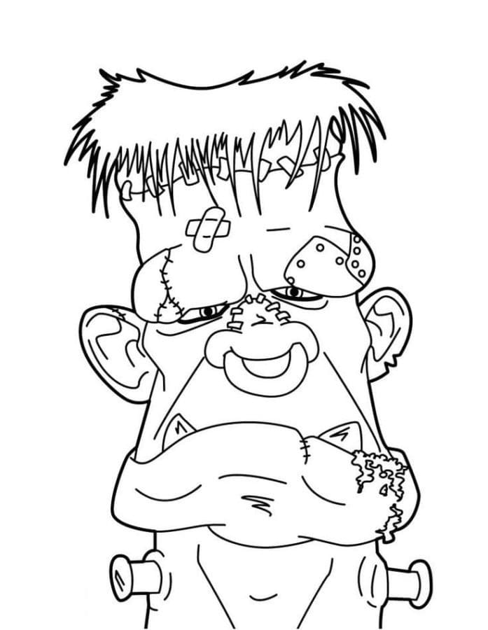 Frankenstein le Laid coloring page