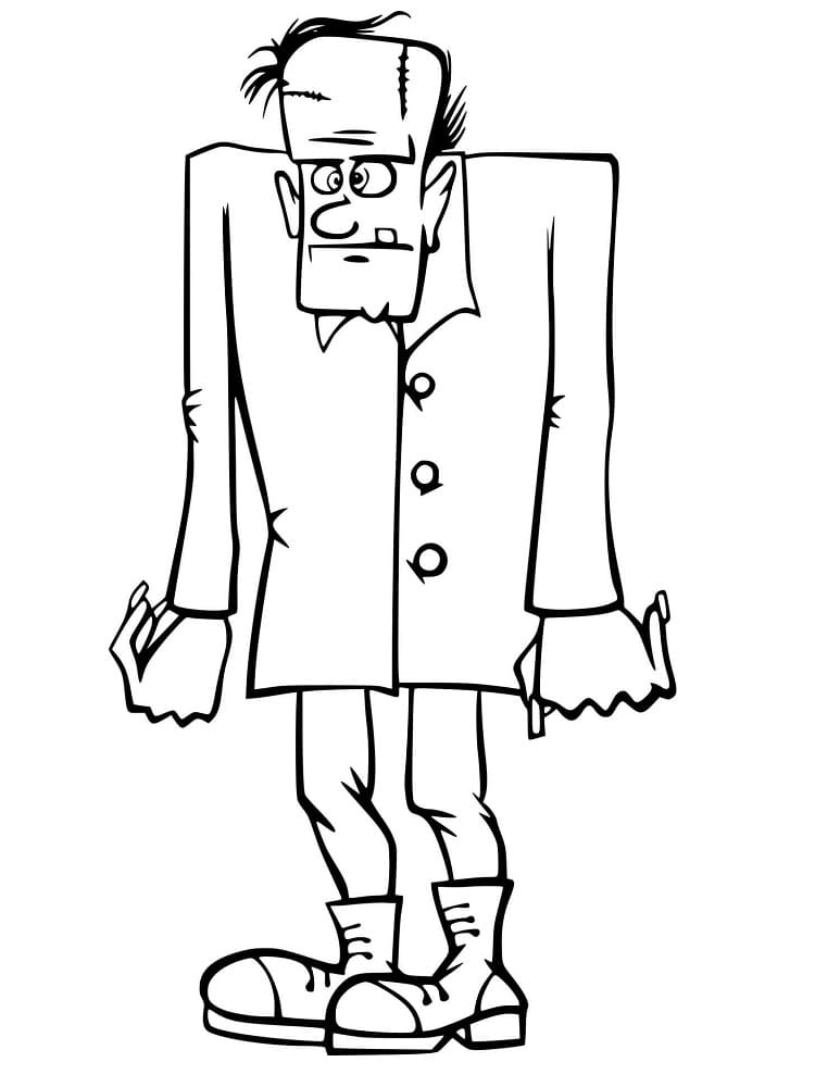 Frankenstein Stupide coloring page