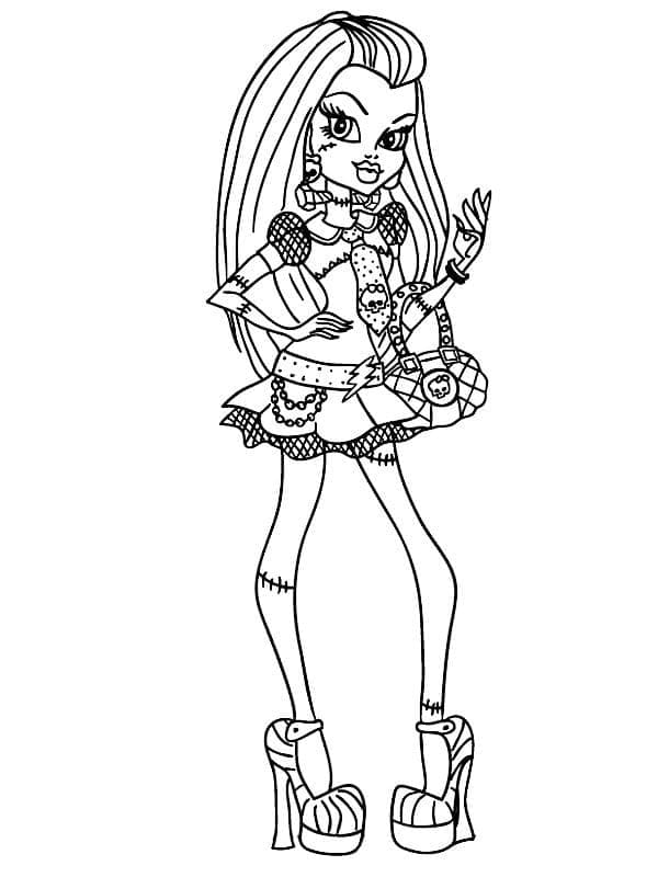 Frankie Stein de Monster High coloring page