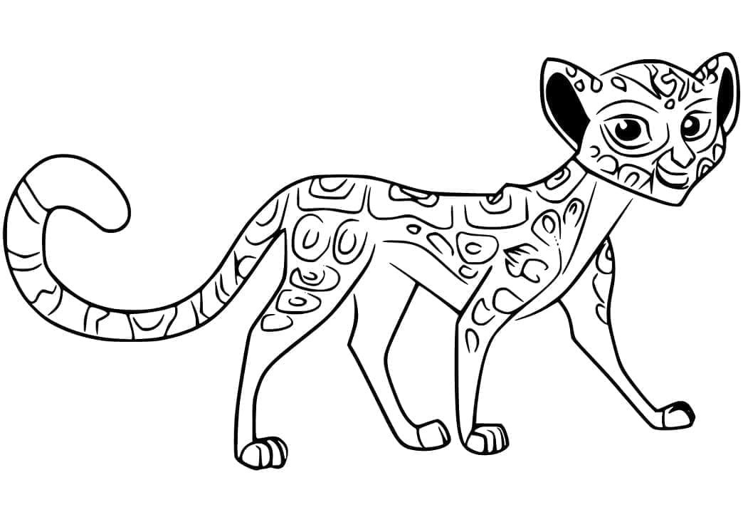Fuli de La Garde Du Roi Lion coloring page