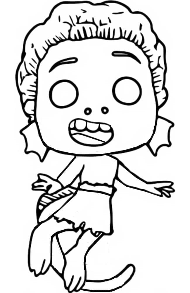 Funko Pop Luca coloring page