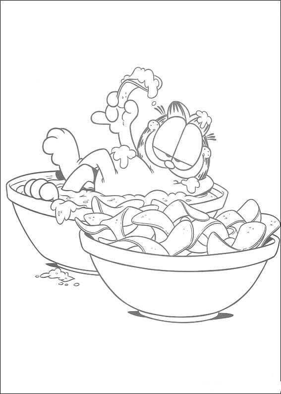 Garfield 1 coloring page