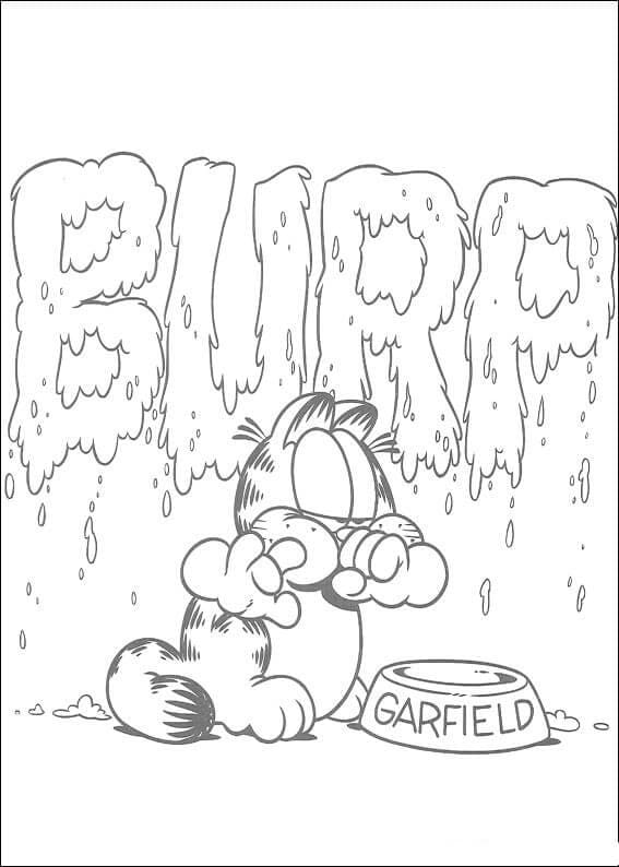 Garfield 2 coloring page