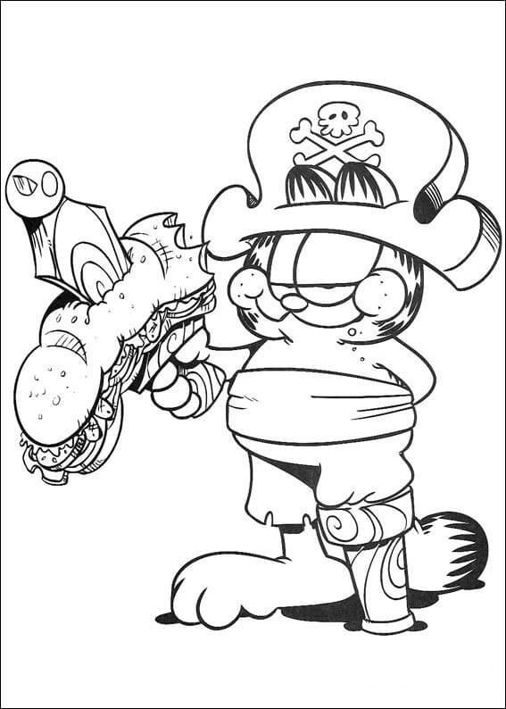 Garfield Gratuit coloring page
