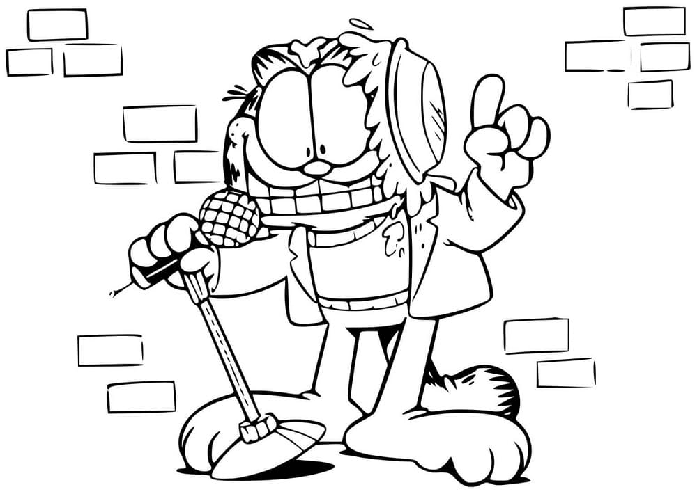 Garfield Hilarant coloring page