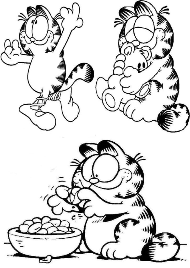 Garfield Mignon coloring page