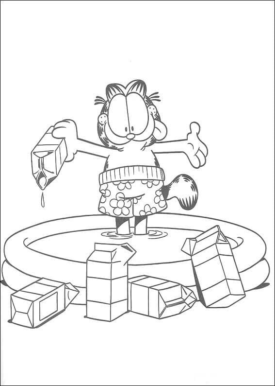 Garfield Pour Enfants coloring page