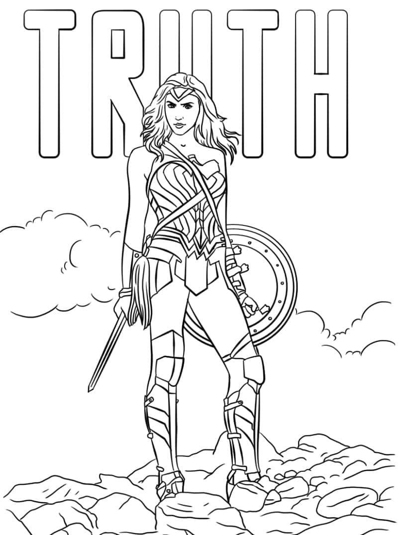 Génial Wonder Woman coloring page