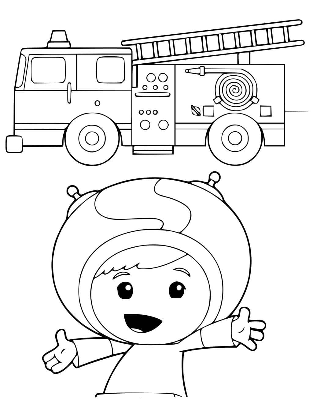 Coloriage Geo dans Umizoomi