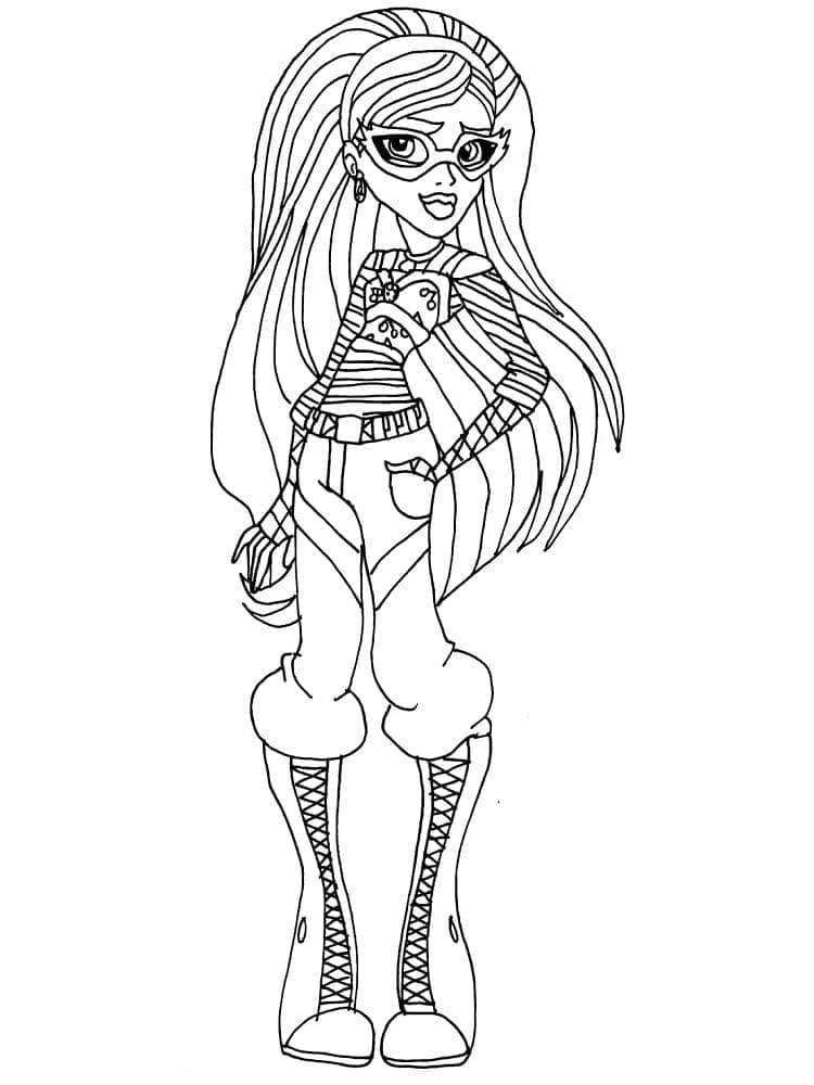 Ghoulia Yelps de Monster High coloring page
