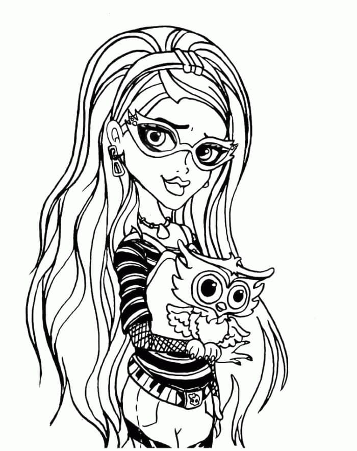 Coloriage Ghoulia Yelps