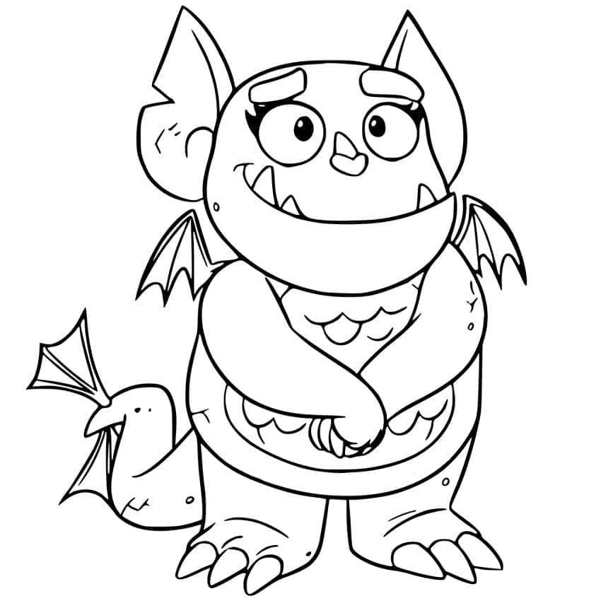 Gregoria de Vampirina coloring page