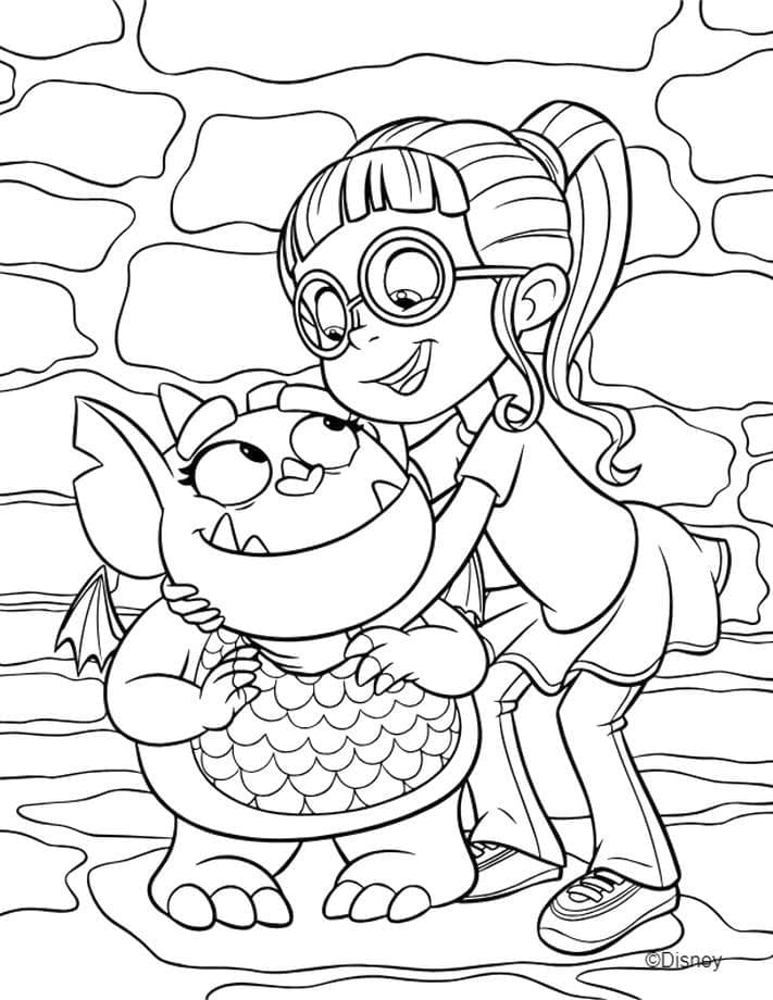 Gregoria et Bridget de Vampirina coloring page