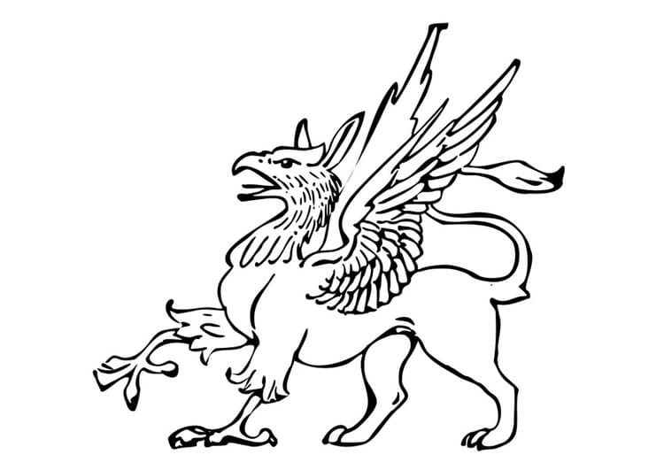 Griffon Imprimable coloring page