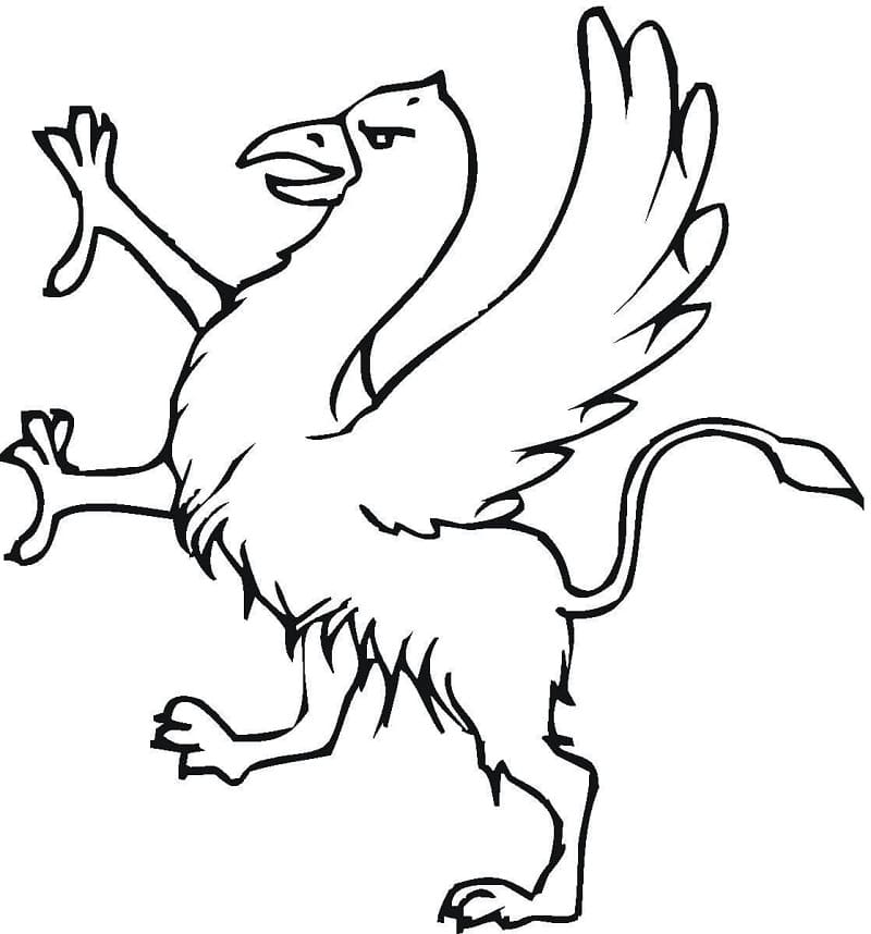 Griffon Simple coloring page