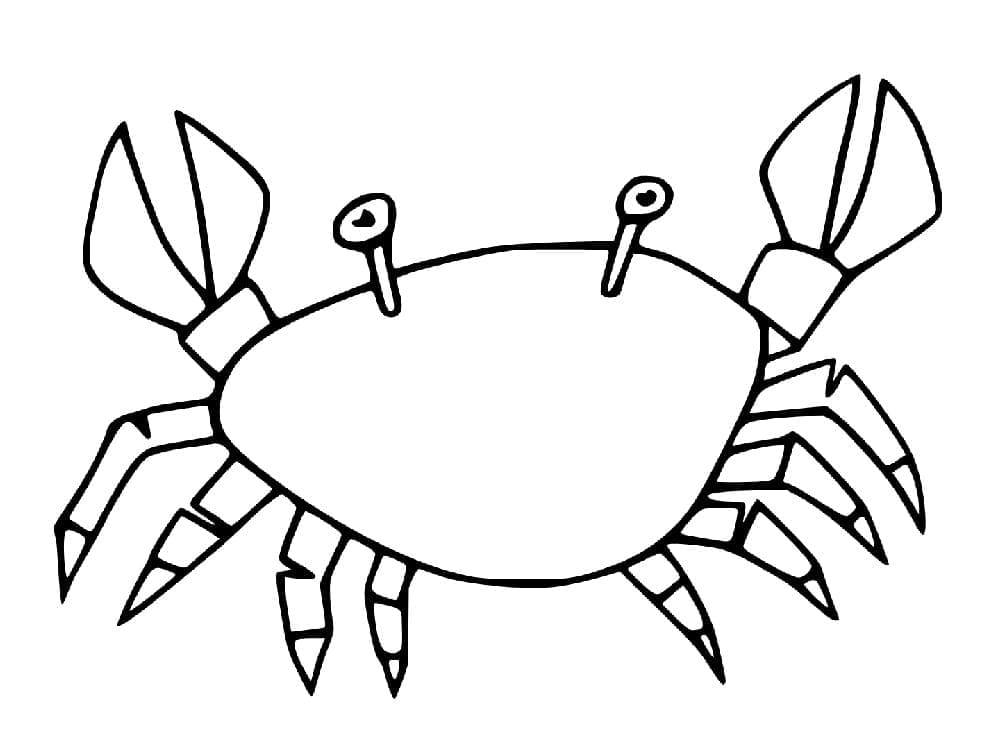 Coloriage Gros Crabe