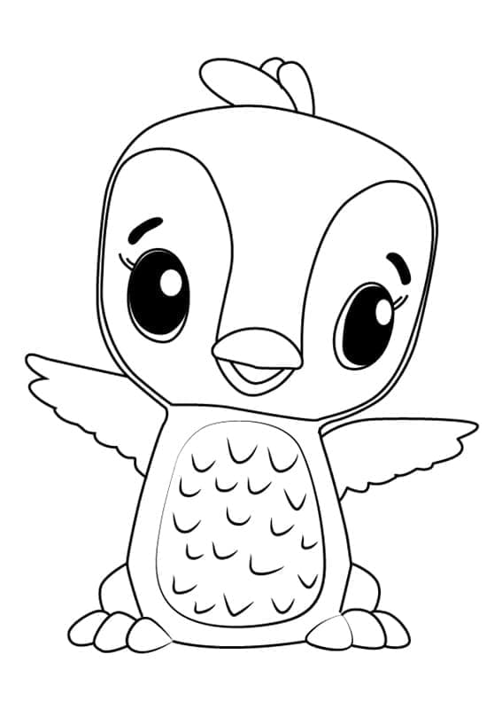 Coloriage Hatchimals Penguala