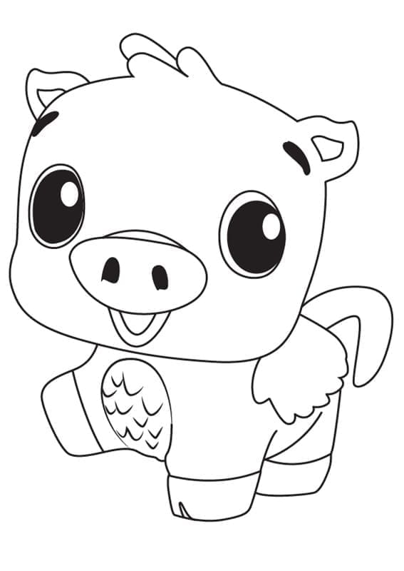 Coloriage Hatchimals Pigpiper