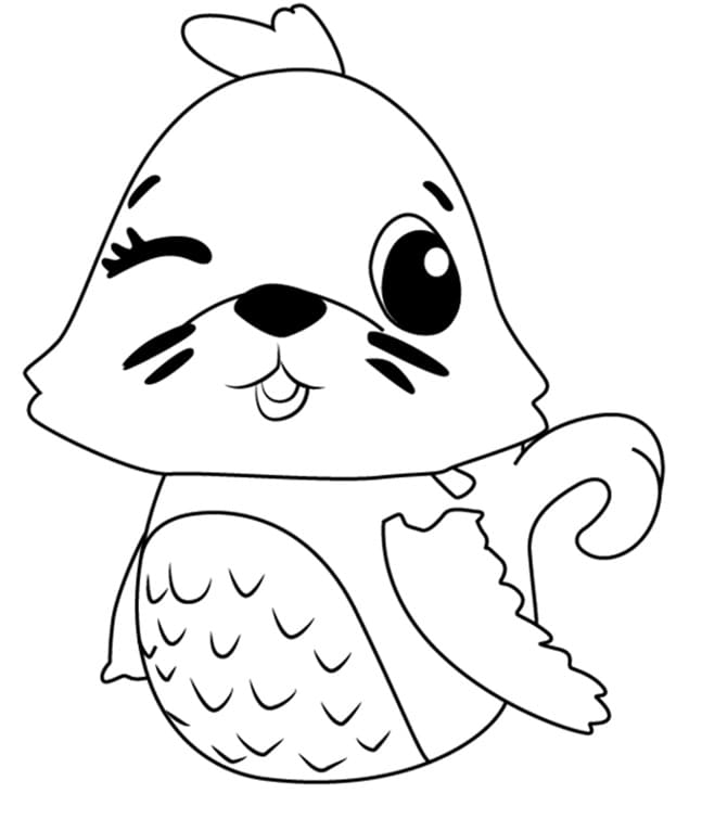 Coloriage Hatchimals Sealark