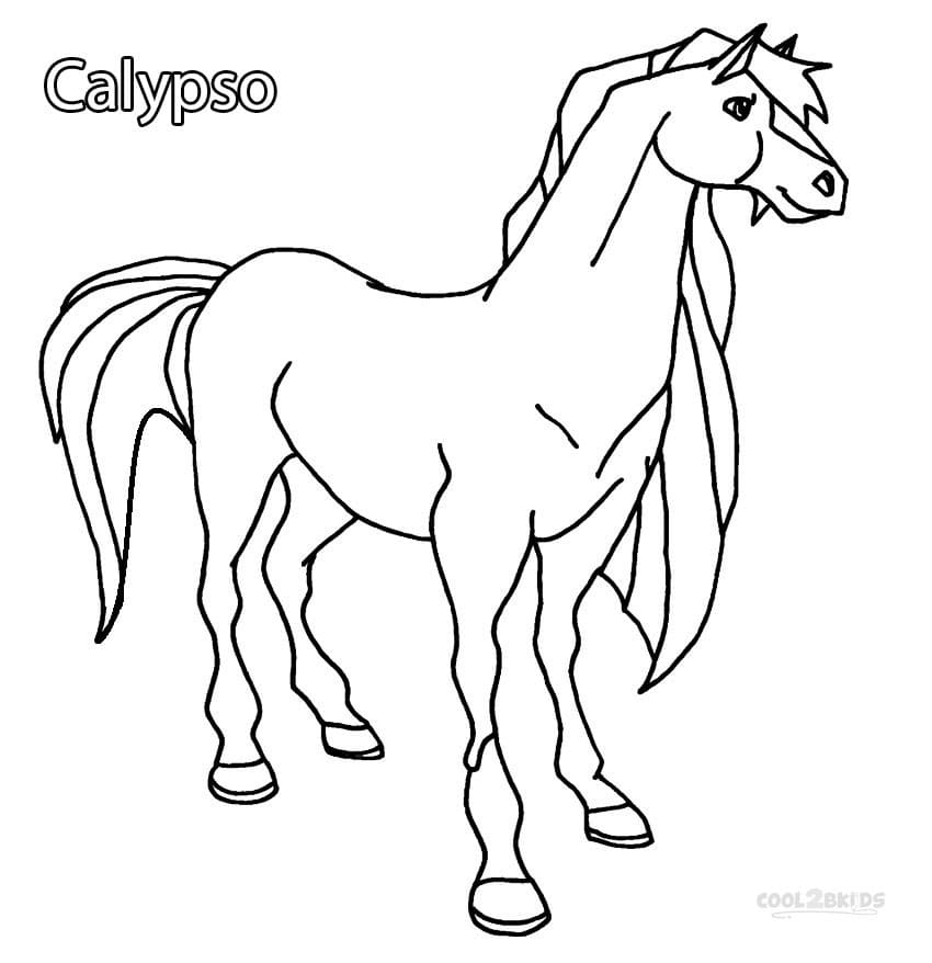 Coloriage Horseland Calypso