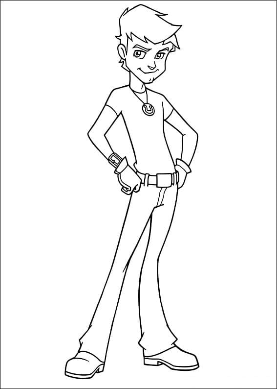 Horseland Fred coloring page