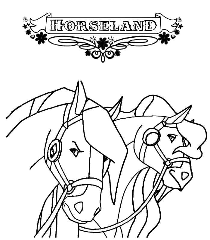 Coloriage Horseland Imprimable