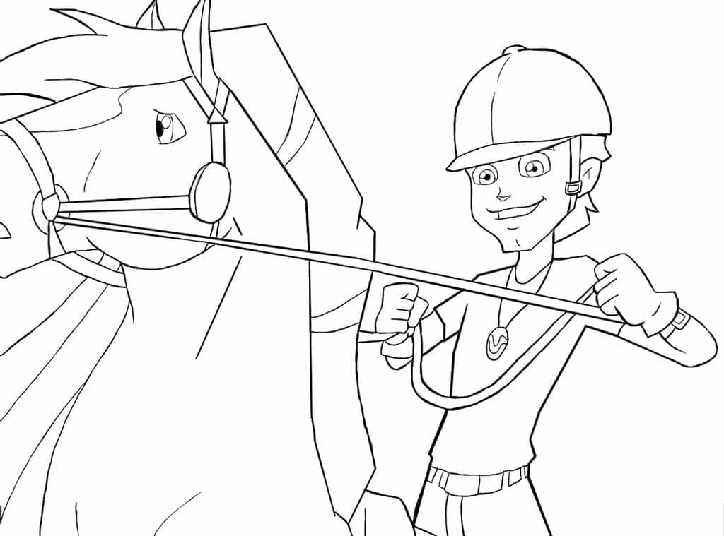 Coloriage Horseland Will et Jimber