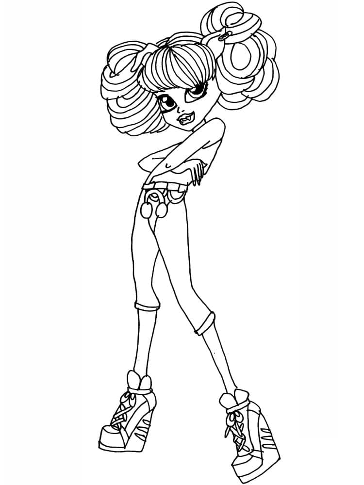 Howleen Wolf Monster High coloring page