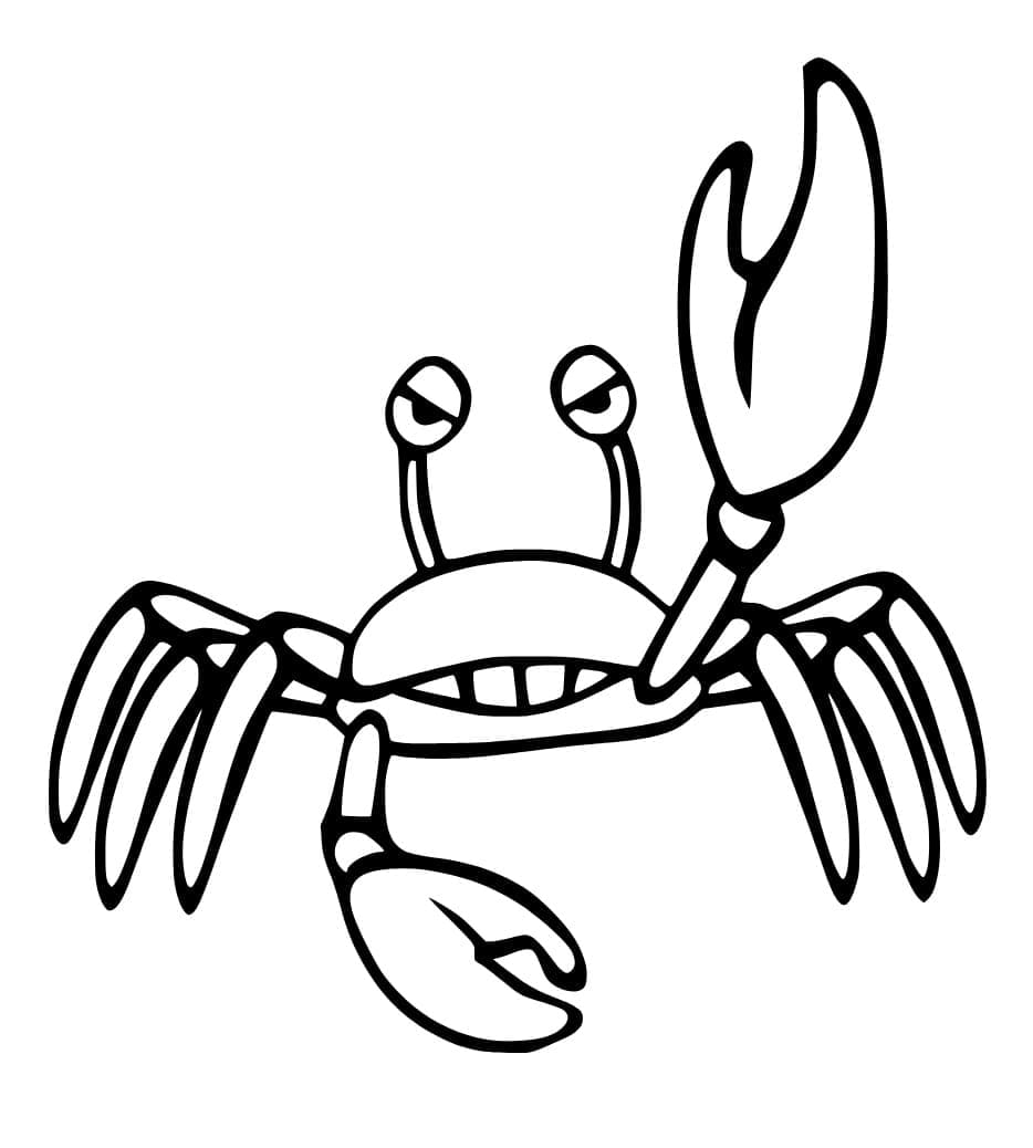 Coloriage Image de Crabe
