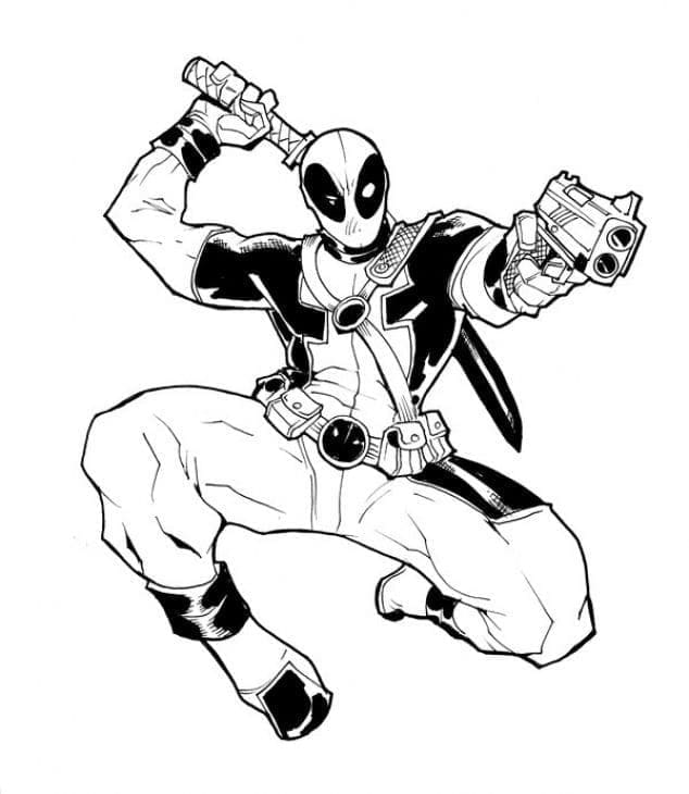 Image de Deadpool coloring page