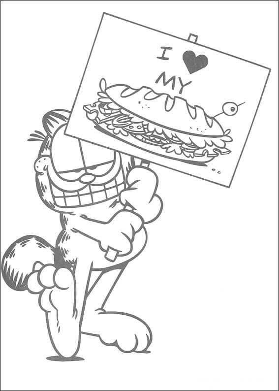 Coloriage Image de Garfield