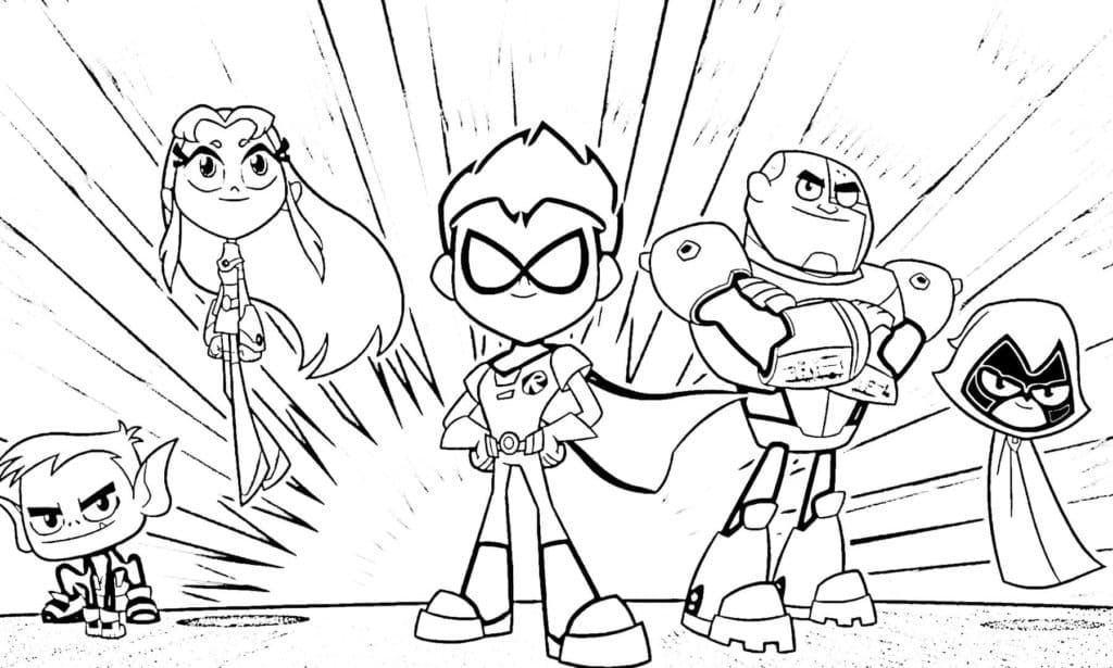 Image de Teen Titans Go coloring page