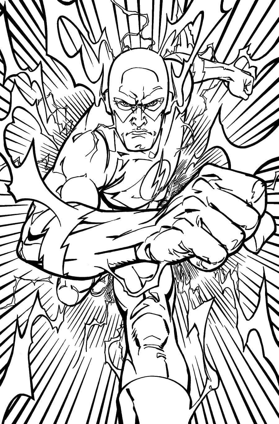 Incroyable Flash coloring page