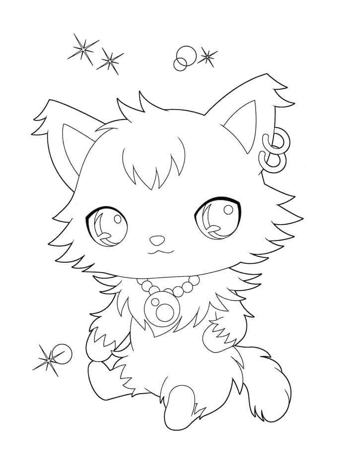 Jewelpet Dian coloring page