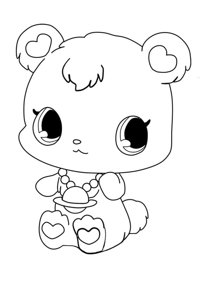 Jewelpet Labra coloring page