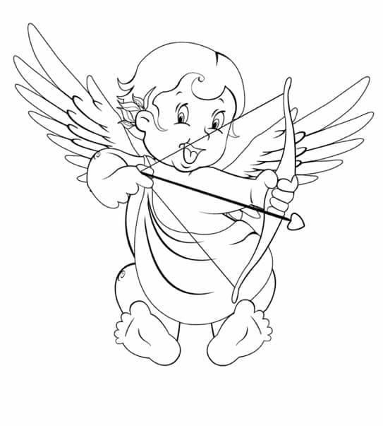 Joli Cupidon coloring page