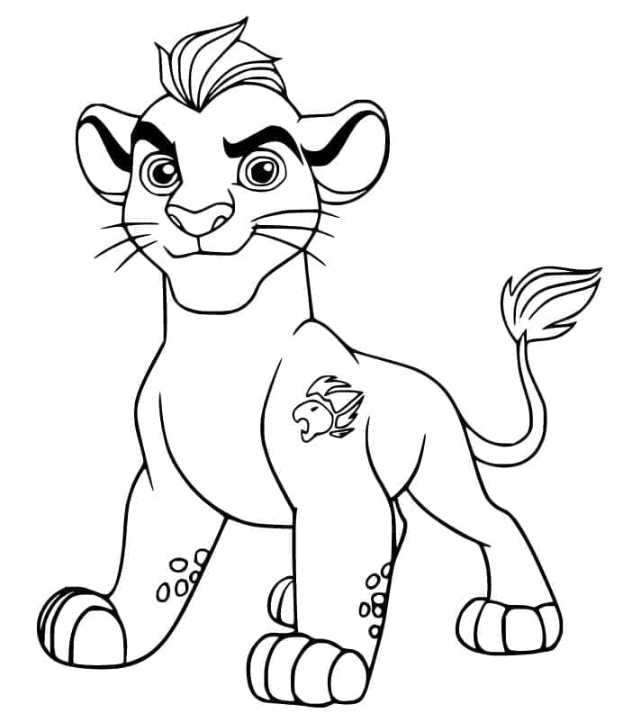 Kion coloring page