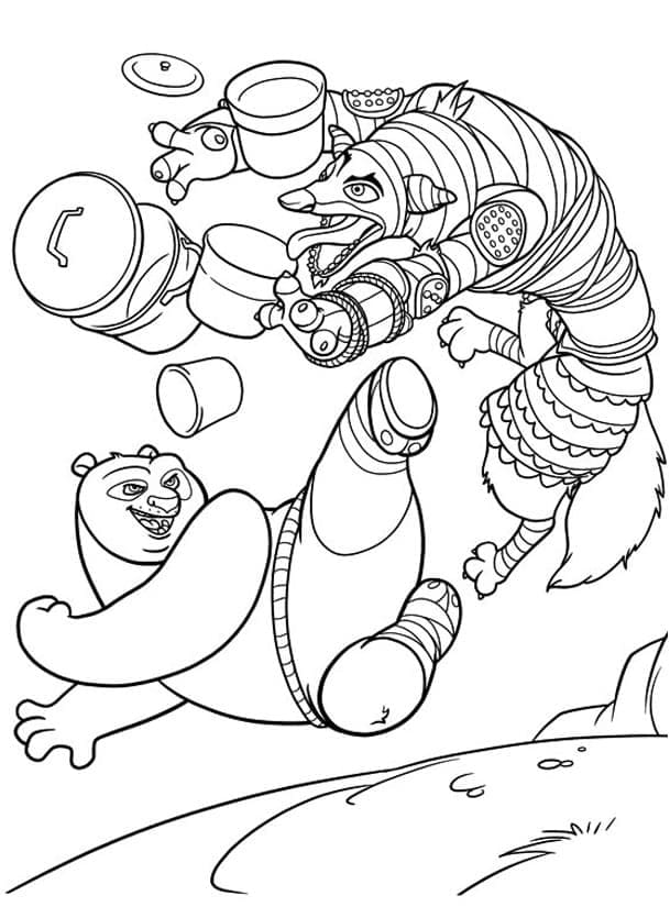 Kung Fu Panda Gratuit coloring page
