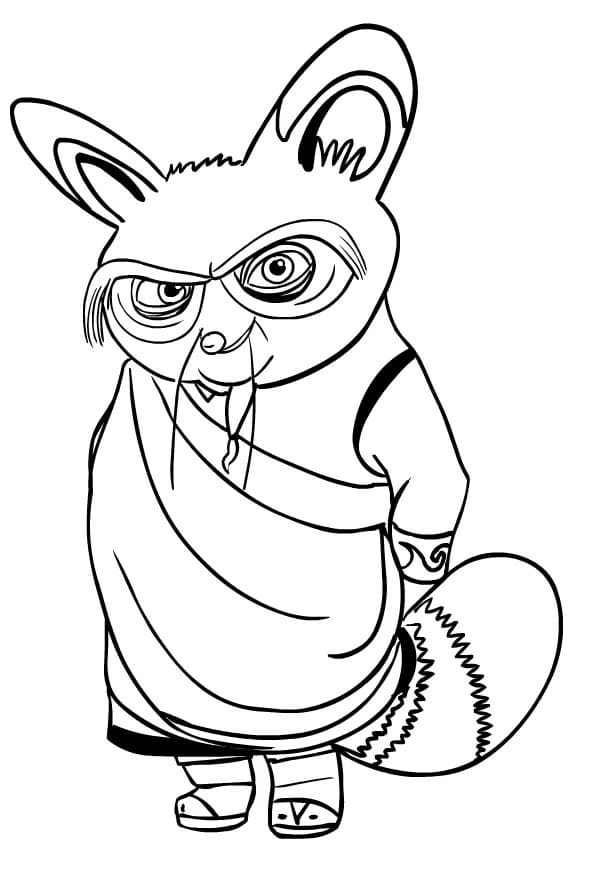 Kung Fu Panda Maître Shifu coloring page