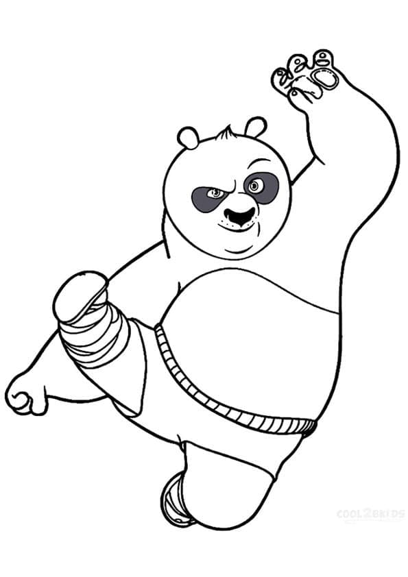 Coloriage Kung Fu Panda Po